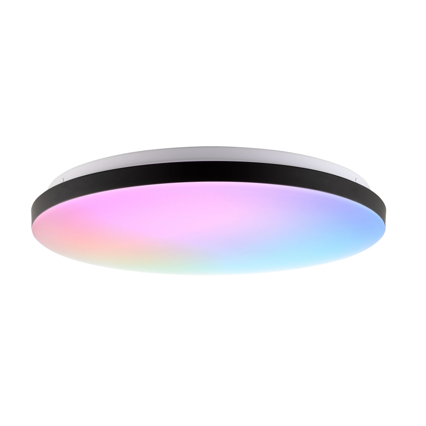 Brilliant - LED RGBW Stmievateľné stropné svietidlo LIVIO LED/20W/230V 3000-6500K pr. 49 cm čierna + diaľkové ovládanie