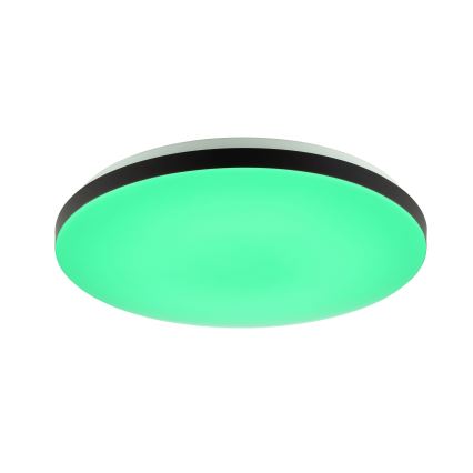 Brilliant - LED RGBW Stmievateľné stropné svietidlo LIVIO LED/20W/230V 3000-6500K pr. 49 cm čierna + diaľkové ovládanie