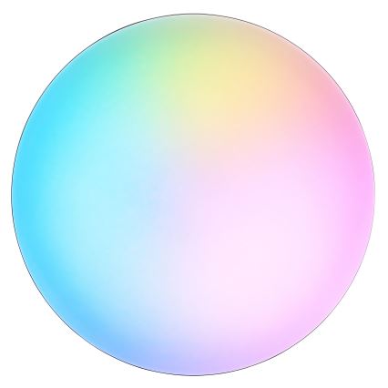 Brilliant - LED RGBW Stmievateľné stropné svietidlo LIVIO LED/20W/230V 3000-6500K pr. 49 cm čierna + diaľkové ovládanie
