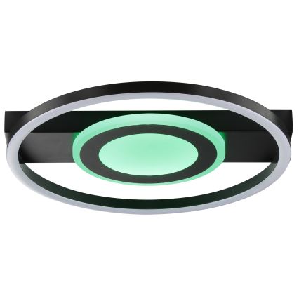 Brilliant - LED RGBW stmievateľné stropné svietidlo MAUREEN LED/20W/230V 3000-6500K čierna + diaľkové ovládanie