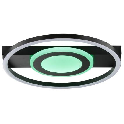 Brilliant - LED RGBW Stmievateľné stropné svietidlo MAUREEN LED/20W/230V 3000-6500K čierna + diaľkové ovládanie