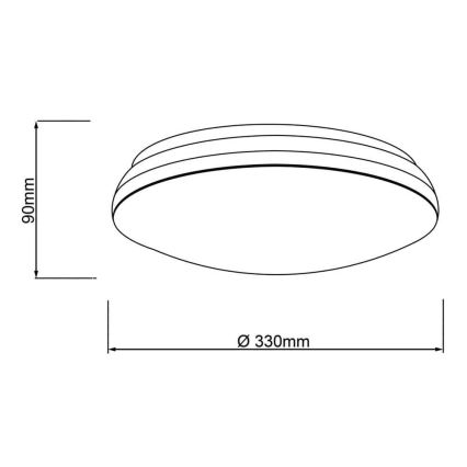 Brilliant - LED RGBW Stmievateľné stropné svietidlo MIDWAY LED/14W/230V 3100-6500K Wi-Fi Tuya + diaľkové ovládanie