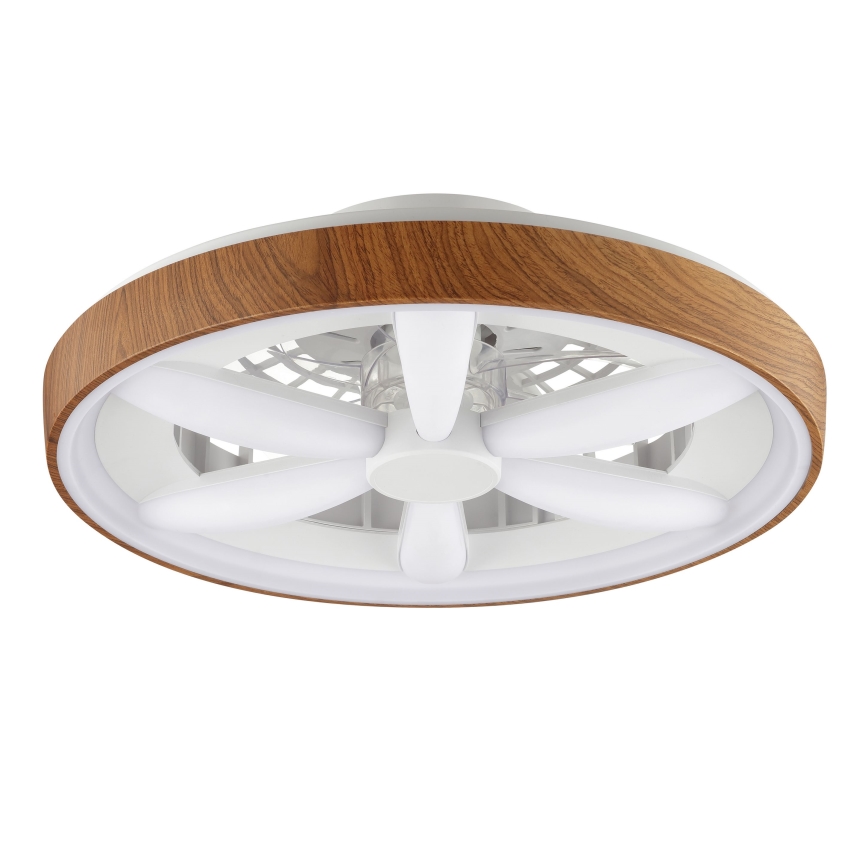 Brilliant - LED RGBW Stmievateľný stropný ventilátor GAIANO LED/24W/230V 2700-6500K pr. 48 cm hnedá + diaľkové ovládanie