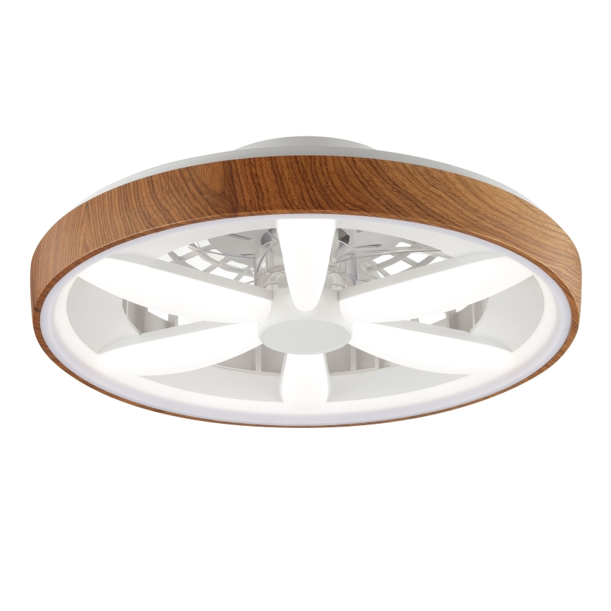 Brilliant - LED RGBW Stmievateľný stropný ventilátor GAIANO LED/24W/230V 2700-6500K pr. 48 cm hnedá + diaľkové ovládanie