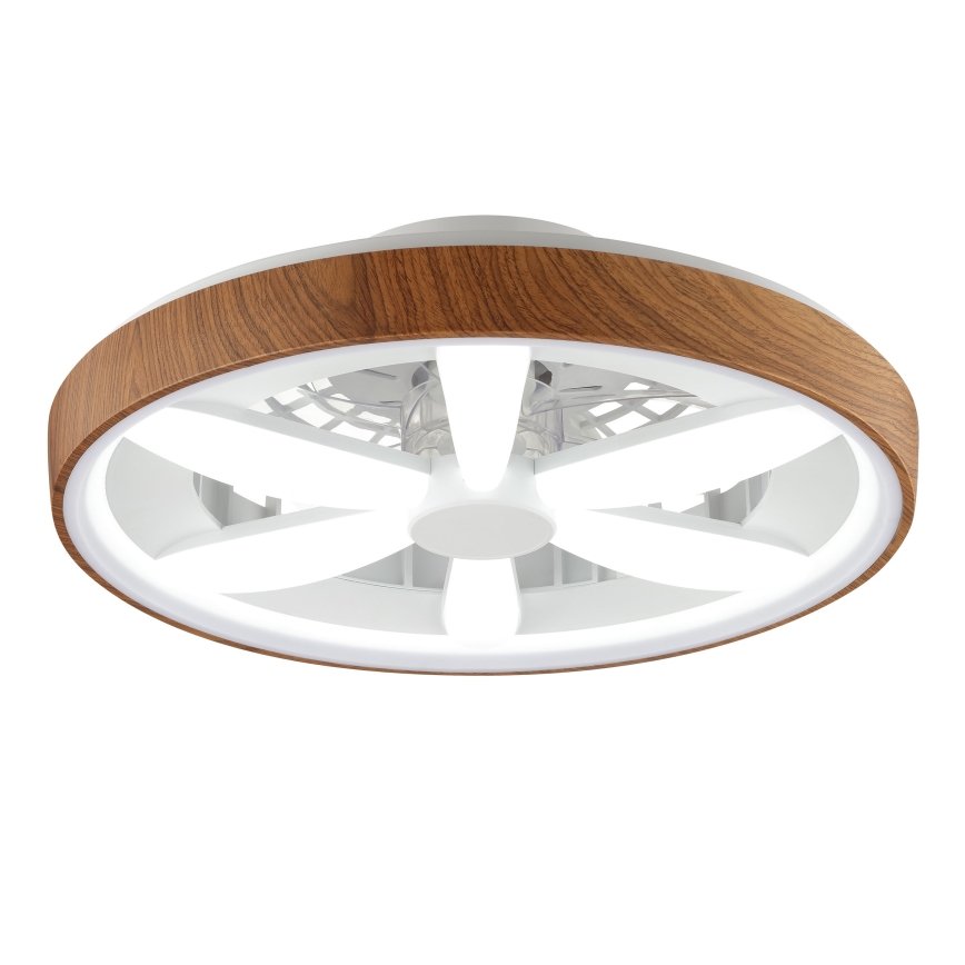 Brilliant - LED RGBW Stmievateľný stropný ventilátor GAIANO LED/24W/230V 2700-6500K pr. 48 cm hnedá + diaľkové ovládanie