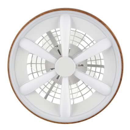 Brilliant - LED RGBW Stmievateľný stropný ventilátor GAIANO LED/24W/230V 2700-6500K pr. 48 cm hnedá + diaľkové ovládanie