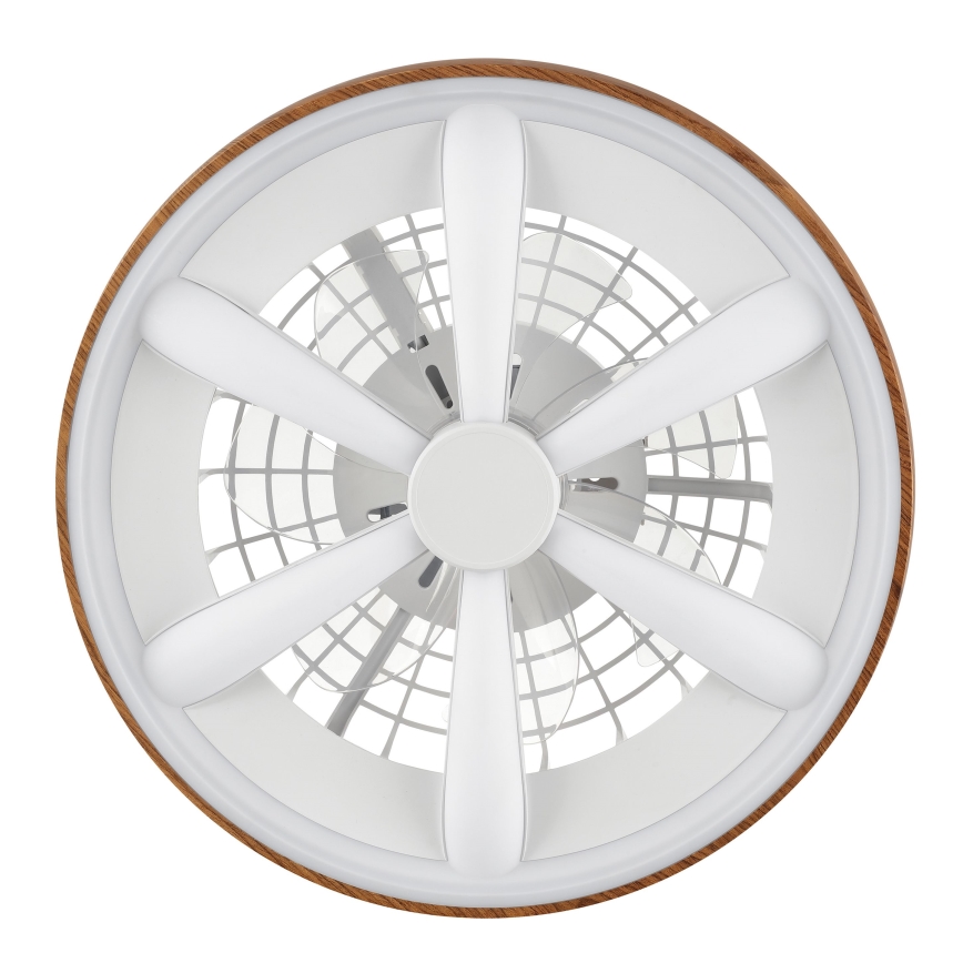 Brilliant - LED RGBW Stmievateľný stropný ventilátor GAIANO LED/24W/230V 2700-6500K pr. 48 cm hnedá + diaľkové ovládanie