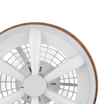 Brilliant - LED RGBW Stmievateľný stropný ventilátor GAIANO LED/24W/230V 2700-6500K pr. 48 cm hnedá + diaľkové ovládanie
