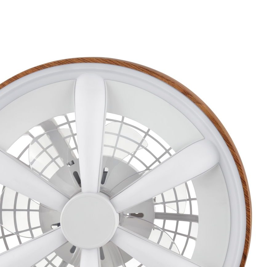 Brilliant - LED RGBW Stmievateľný stropný ventilátor GAIANO LED/24W/230V 2700-6500K pr. 48 cm hnedá + diaľkové ovládanie