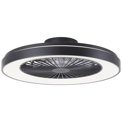 Brilliant - LED RGBW Stmievateľný stropný ventilátor MAZZARO LED/24W/230V 3000-6500K pr. 58 cm čierna + diaľkové ovládanie