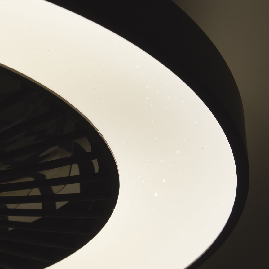 Brilliant - LED RGBW Stmievateľný stropný ventilátor MAZZARO LED/24W/230V 3000-6500K pr. 58 cm čierna + diaľkové ovládanie