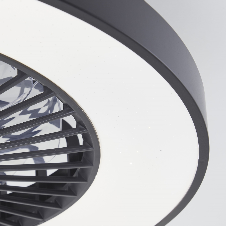 Brilliant - LED RGBW Stmievateľný stropný ventilátor MAZZARO LED/24W/230V 3000-6500K pr. 58 cm čierna + diaľkové ovládanie