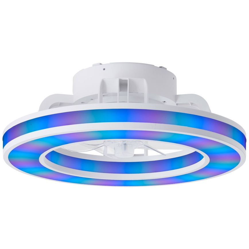 Brilliant - LED RGBW Stmievateľný stropný ventilátor MONDELLO LED/26W/230V 2700-6500K pr. 41,5 cm biela + diaľkové ovládanie