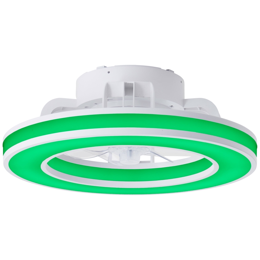 Brilliant - LED RGBW Stmievateľný stropný ventilátor MONDELLO LED/26W/230V 2700-6500K pr. 41,5 cm biela + diaľkové ovládanie