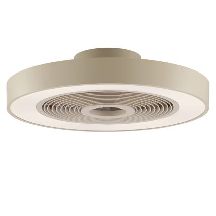 Brilliant - LED RGBW stmievateľné stropné svietidlo s ventilátorom CATANIA LED/37W/230V 2700-6500K priemer 48,6 cm béžové + diaľkové ovládanie