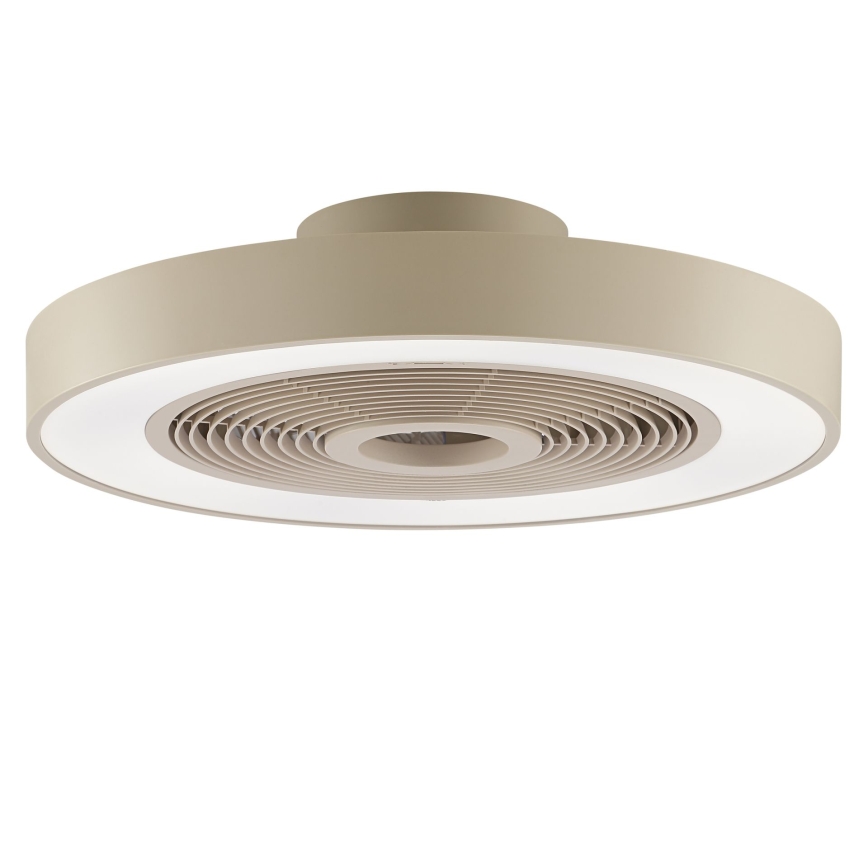 Brilliant - LED RGBW stmievateľné stropné svietidlo s ventilátorom CATANIA LED/37W/230V 2700-6500K priemer 48,6 cm béžové + diaľkové ovládanie