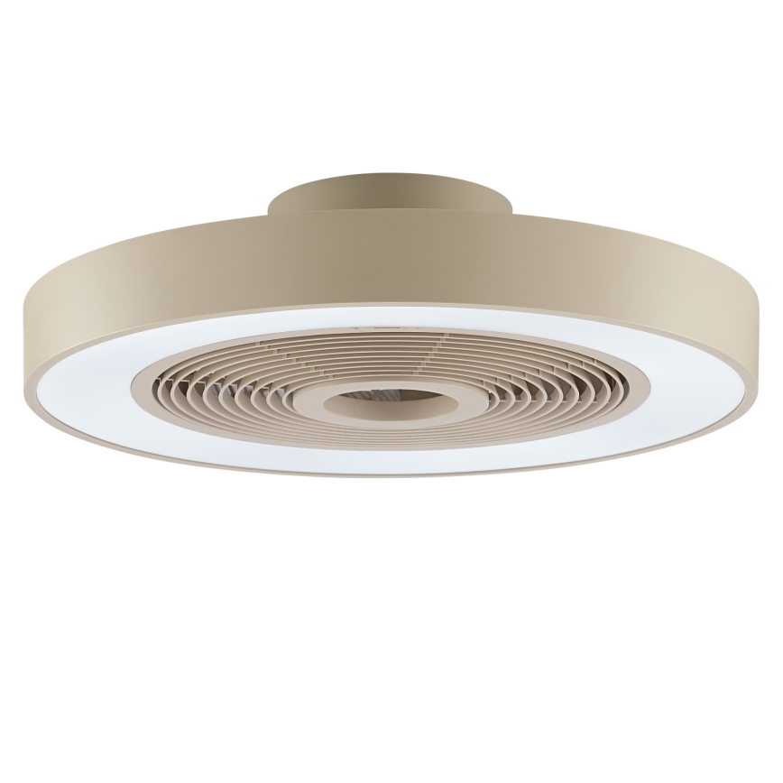 Brilliant - LED RGBW stmievateľné stropné svietidlo s ventilátorom CATANIA LED/37W/230V 2700-6500K priemer 48,6 cm béžové + diaľkové ovládanie