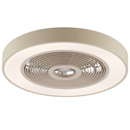 Brilliant - LED RGBW stmievateľné stropné svietidlo s ventilátorom CATANIA LED/37W/230V 2700-6500K priemer 48,6 cm béžové + diaľkové ovládanie