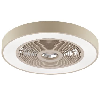 Brilliant - LED RGBW stmievateľné stropné svietidlo s ventilátorom CATANIA LED/37W/230V 2700-6500K priemer 48,6 cm béžové + diaľkové ovládanie