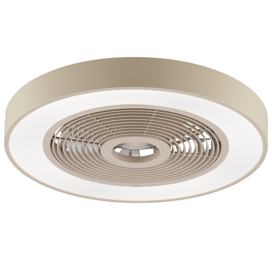 Brilliant - LED RGBW stmievateľné stropné svietidlo s ventilátorom CATANIA LED/37W/230V 2700-6500K priemer 48,6 cm béžové + diaľkové ovládanie