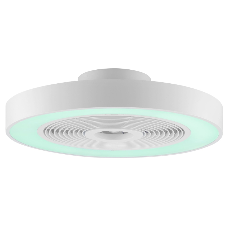 Brilliant - LED RGBW stmievateľné stropné svietidlo s ventilátorom CATANIA LED/37W/230V 2700-6500K pr. 48,6 cm biele + diaľkové ovládanie