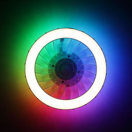 Brilliant - LED RGBW Stmievačná stropná ventilátor s osvetlením FANORA LED/30W/230V 2700-6500K pr. 46 cm biela + diaľkové ovládanie