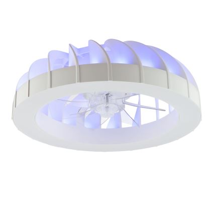 Brilliant - LED RGBW Stmievačná stropná ventilátor s osvetlením FANORA LED/30W/230V 2700-6500K pr. 46 cm biela + diaľkové ovládanie