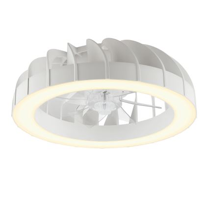 Brilliant - LED RGBW Stmievačná stropná ventilátor s osvetlením FANORA LED/30W/230V 2700-6500K pr. 46 cm biela + diaľkové ovládanie