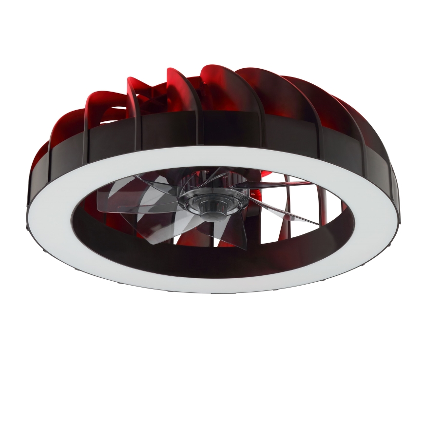 Brilliant - LED RGBW Stmievačná stropná ventilátor s osvetlením FANORA LED/30W/230V 2700-6500K pr. 46 cm čierna + diaľkové ovládanie
