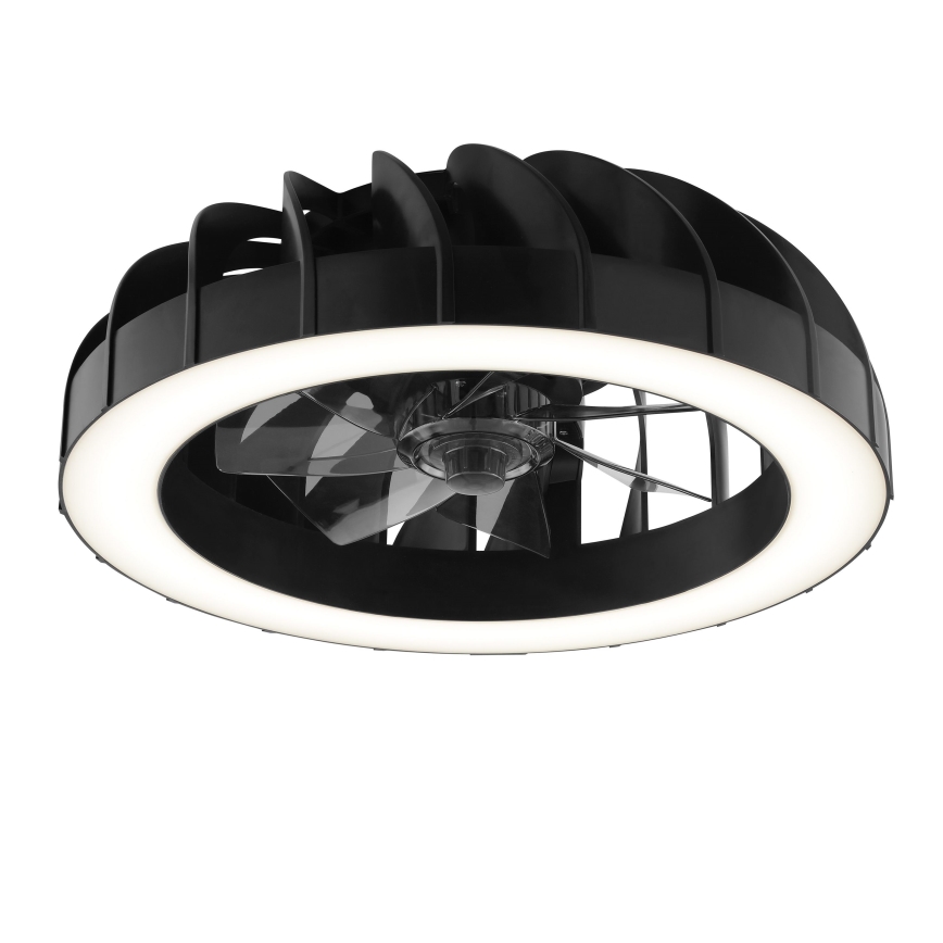 Brilliant - LED RGBW Stmievačná stropná ventilátor s osvetlením FANORA LED/30W/230V 2700-6500K pr. 46 cm čierna + diaľkové ovládanie