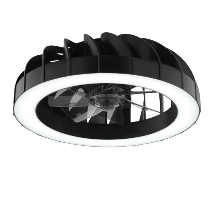 Brilliant - LED RGBW Stmievačná stropná ventilátor s osvetlením FANORA LED/30W/230V 2700-6500K pr. 46 cm čierna + diaľkové ovládanie