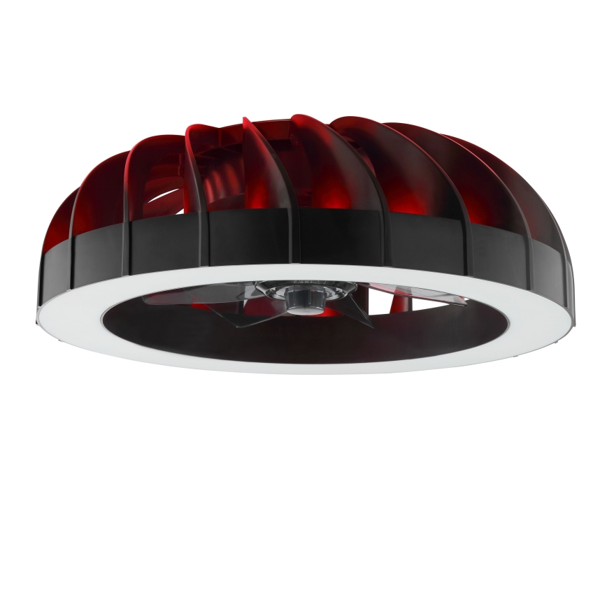 Brilliant - LED RGBW Stmievačná stropná ventilátor s osvetlením FANORA LED/30W/230V 2700-6500K pr. 46 cm čierna + diaľkové ovládanie