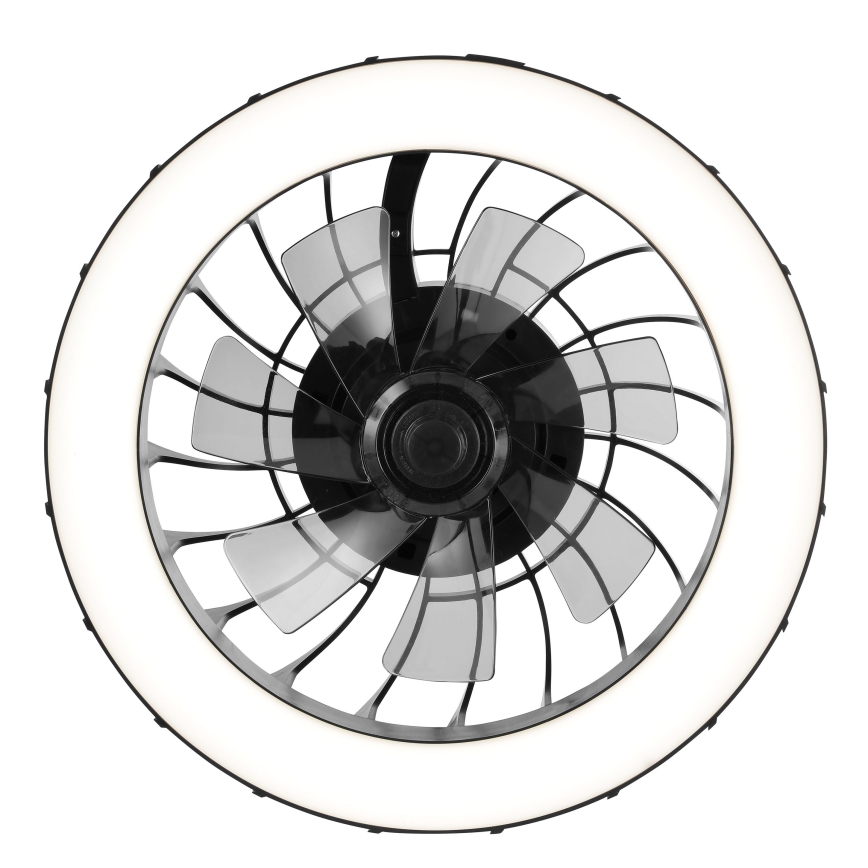 Brilliant - LED RGBW Stmievačná stropná ventilátor s osvetlením FANORA LED/30W/230V 2700-6500K pr. 46 cm čierna + diaľkové ovládanie