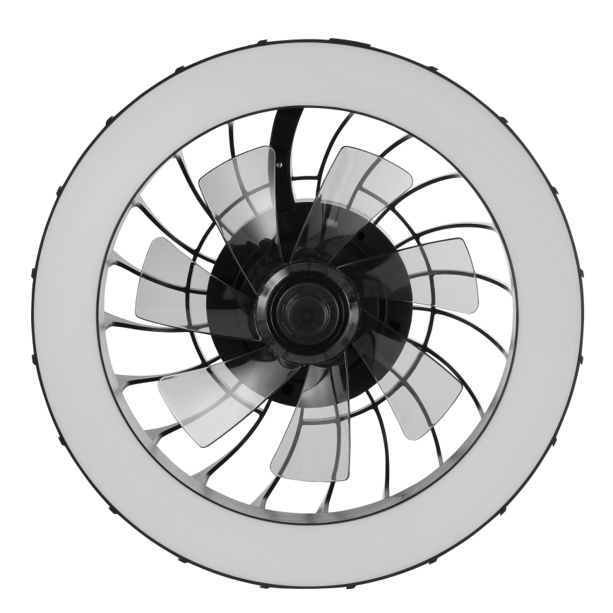Brilliant - LED RGBW Stmievačná stropná ventilátor s osvetlením FANORA LED/30W/230V 2700-6500K pr. 46 cm čierna + diaľkové ovládanie
