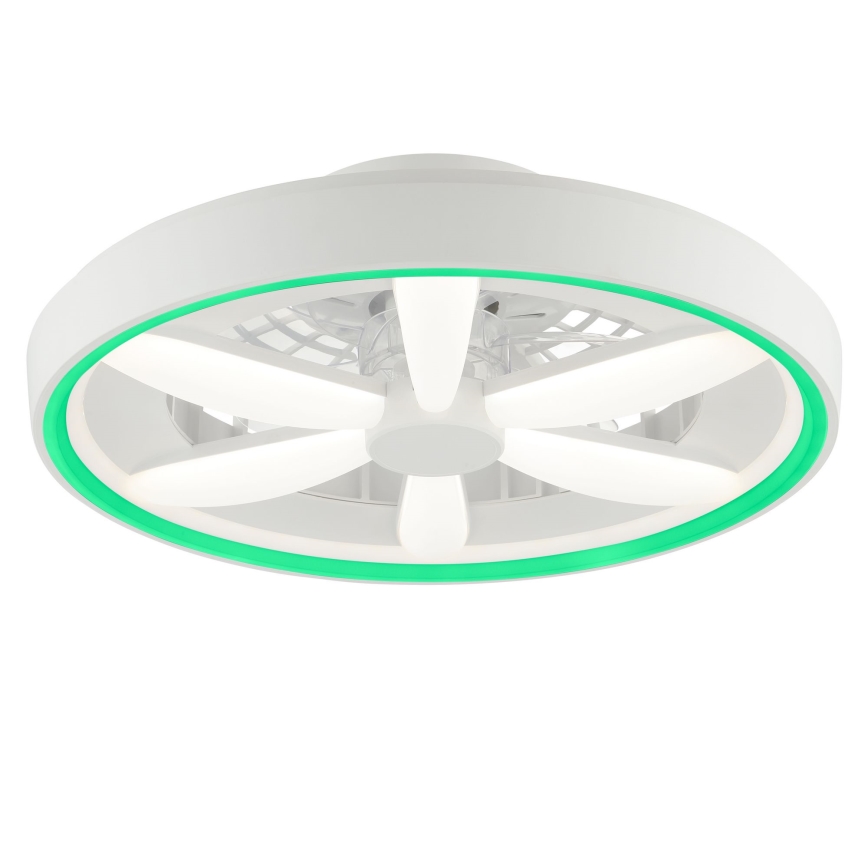 Brilliant - LED RGBW Stmievateľný stropný ventilátor so svetlom GAIANO LED/48W/230V 2700-6500K biela + diaľkové ovládanie