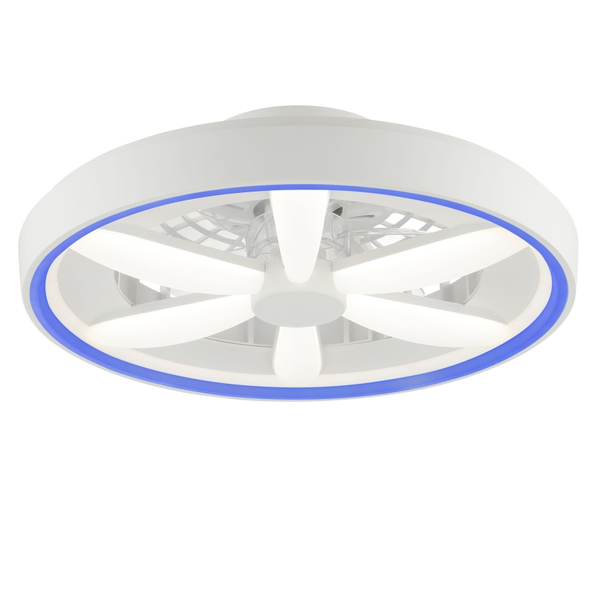 Brilliant - LED RGBW Stmievateľný stropný ventilátor so svetlom GAIANO LED/48W/230V 2700-6500K biela + diaľkové ovládanie