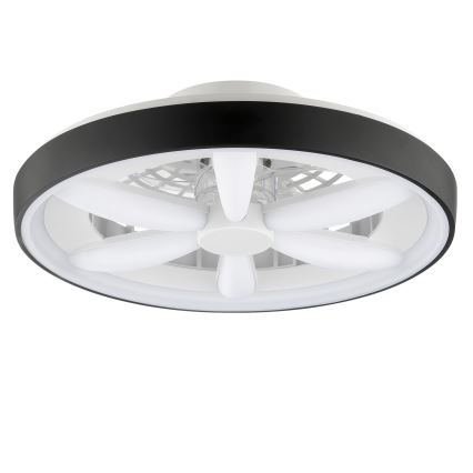 Brilliant - LED RGBW Stmievateľný stropný ventilátor so svetlom GAIANO LED/48W/230V 2700-6500K čierna + diaľkové ovládanie