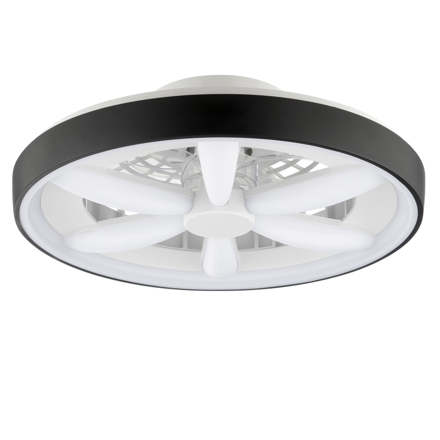 Brilliant - LED RGBW Stmievateľný stropný ventilátor so svetlom GAIANO LED/48W/230V 2700-6500K čierna + diaľkové ovládanie
