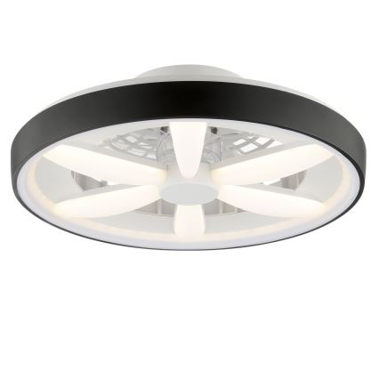 Brilliant - LED RGBW Stmievateľný stropný ventilátor so svetlom GAIANO LED/48W/230V 2700-6500K čierna + diaľkové ovládanie
