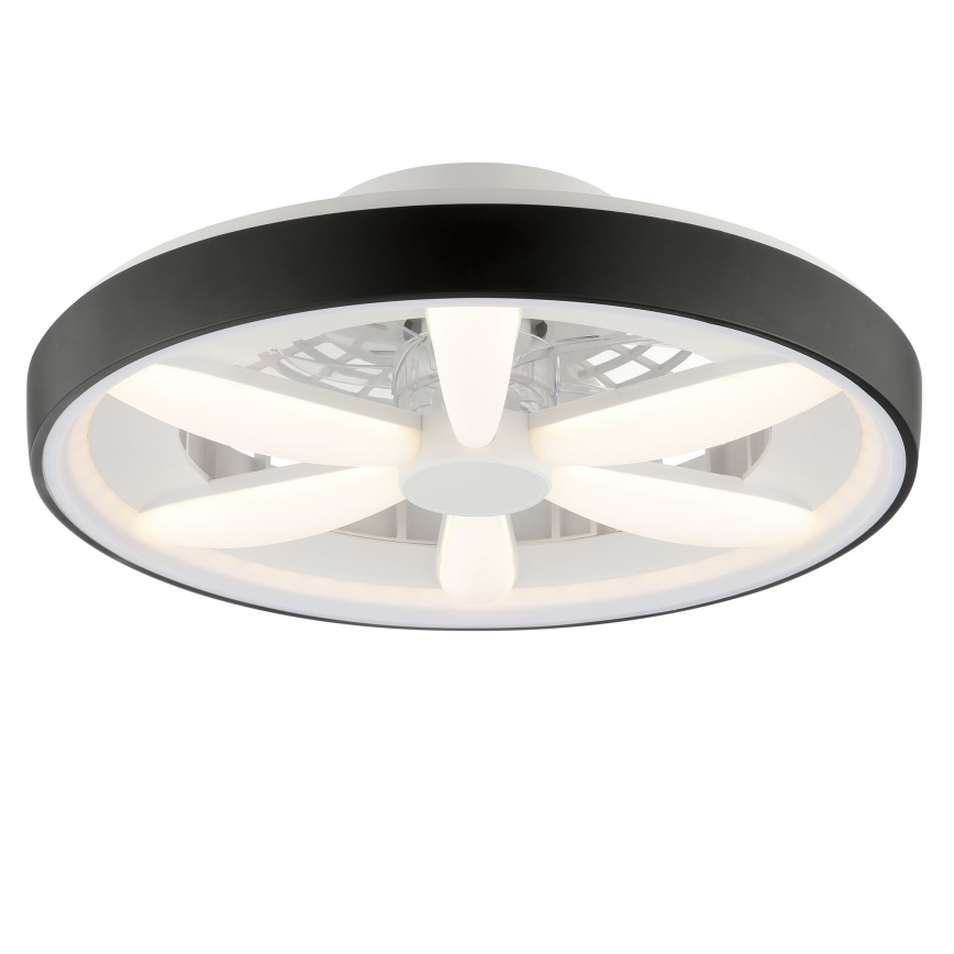 Brilliant - LED RGBW Stmievateľný stropný ventilátor so svetlom GAIANO LED/48W/230V 2700-6500K čierna + diaľkové ovládanie
