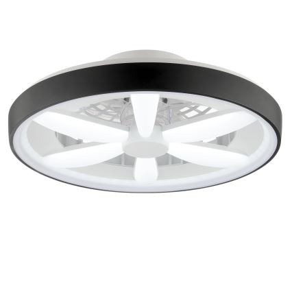 Brilliant - LED RGBW Stmievateľný stropný ventilátor so svetlom GAIANO LED/48W/230V 2700-6500K čierna + diaľkové ovládanie
