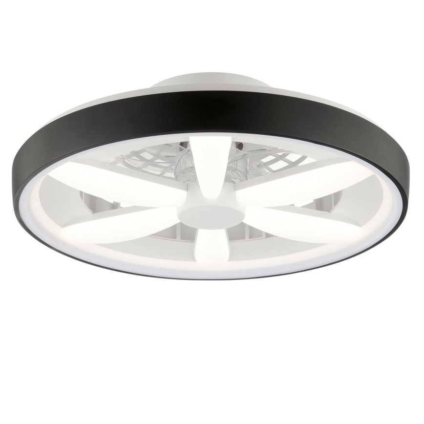 Brilliant - LED RGBW Stmievateľný stropný ventilátor so svetlom GAIANO LED/48W/230V 2700-6500K čierna + diaľkové ovládanie