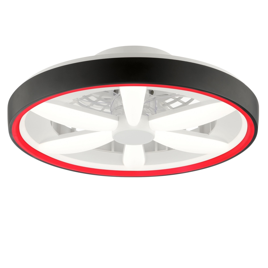 Brilliant - LED RGBW Stmievateľný stropný ventilátor so svetlom GAIANO LED/48W/230V 2700-6500K čierna + diaľkové ovládanie