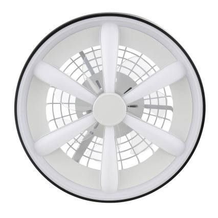 Brilliant - LED RGBW Stmievateľný stropný ventilátor so svetlom GAIANO LED/48W/230V 2700-6500K čierna + diaľkové ovládanie