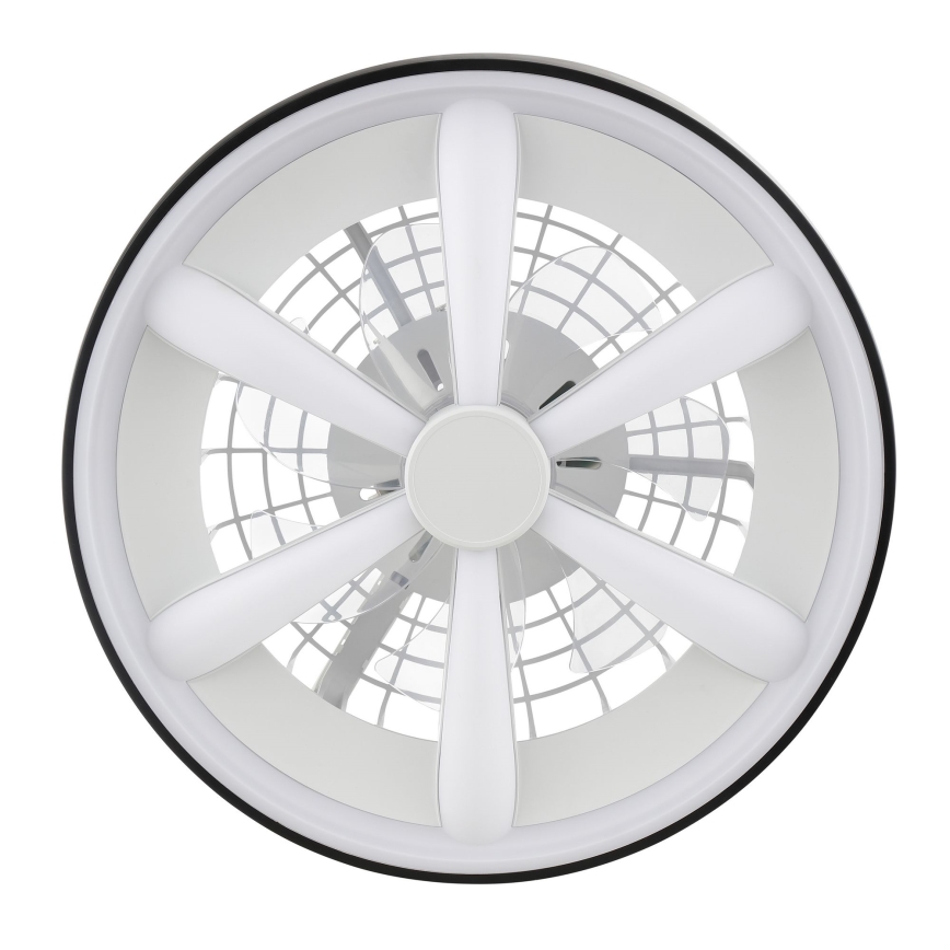 Brilliant - LED RGBW Stmievateľný stropný ventilátor so svetlom GAIANO LED/48W/230V 2700-6500K čierna + diaľkové ovládanie