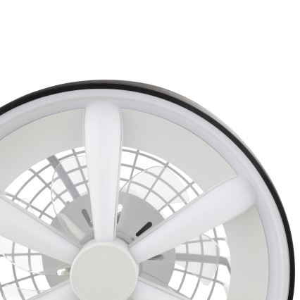 Brilliant - LED RGBW Stmievateľný stropný ventilátor so svetlom GAIANO LED/48W/230V 2700-6500K čierna + diaľkové ovládanie