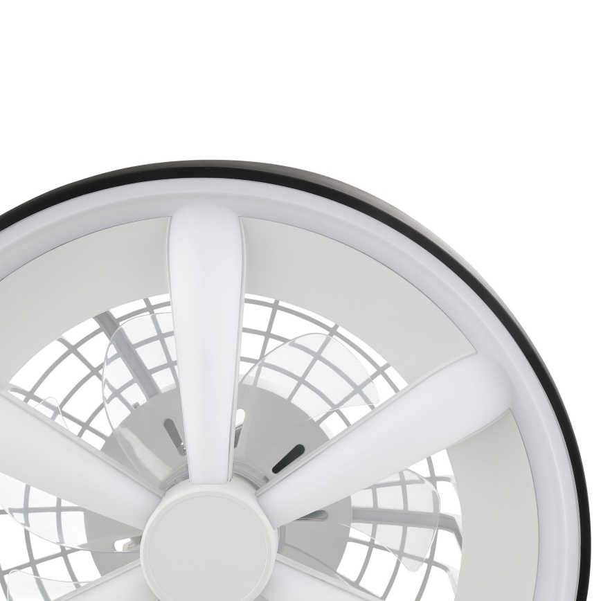 Brilliant - LED RGBW Stmievateľný stropný ventilátor so svetlom GAIANO LED/48W/230V 2700-6500K čierna + diaľkové ovládanie