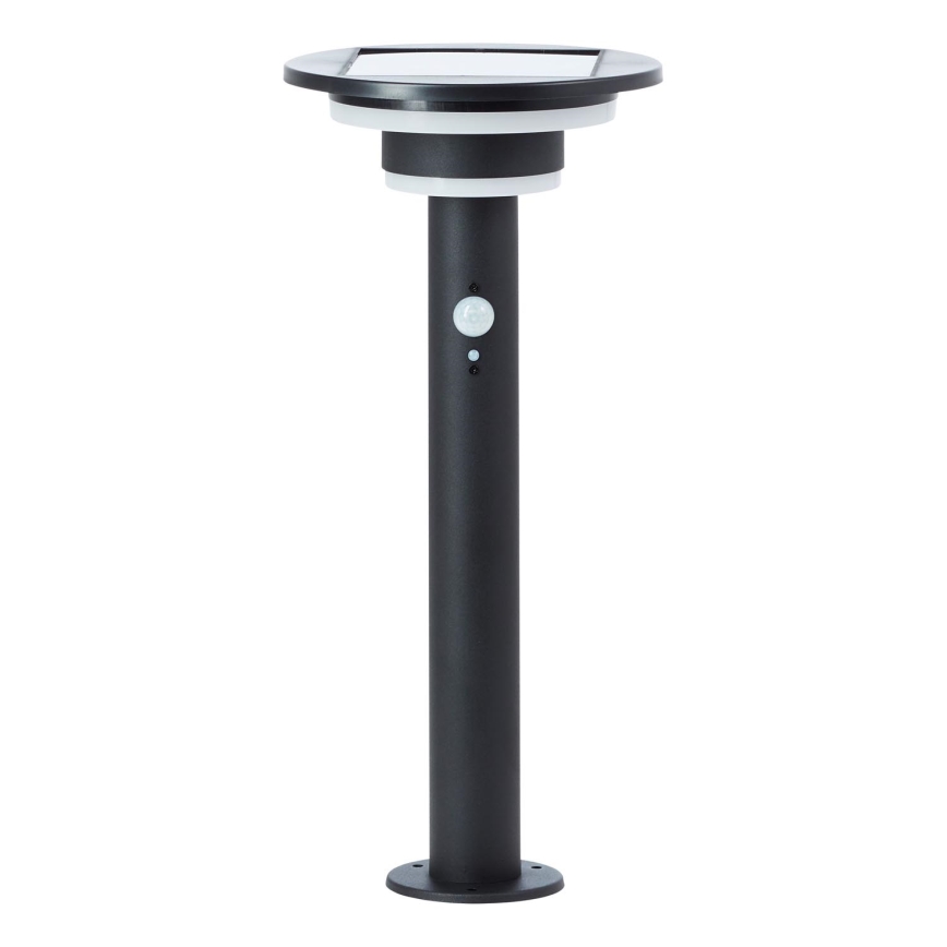 Brilliant - LED Solárna lampa so senzorom GARVINA LED/3W/3,7V 45 cm IP44 čierna
