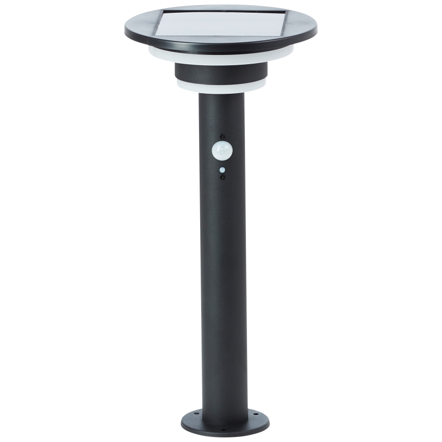 Brilliant - LED Solárna lampa so senzorom GARVINA LED/3W/3,7V 45 cm IP44 čierna