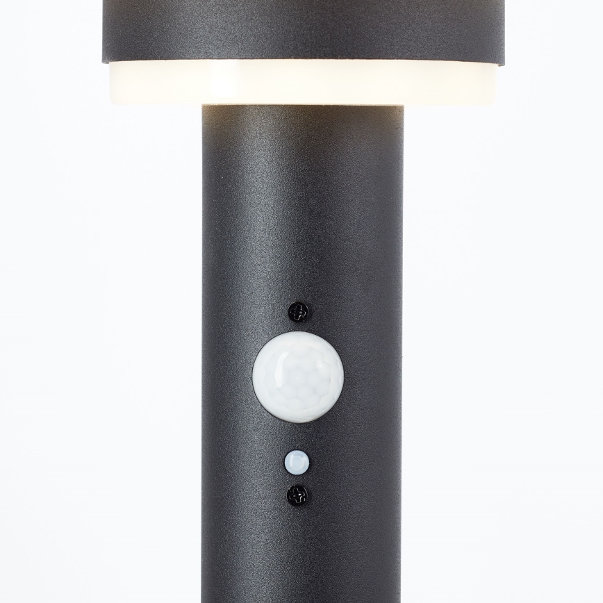 Brilliant - LED Solárna lampa so senzorom GARVINA LED/3W/3,7V 45 cm IP44 čierna